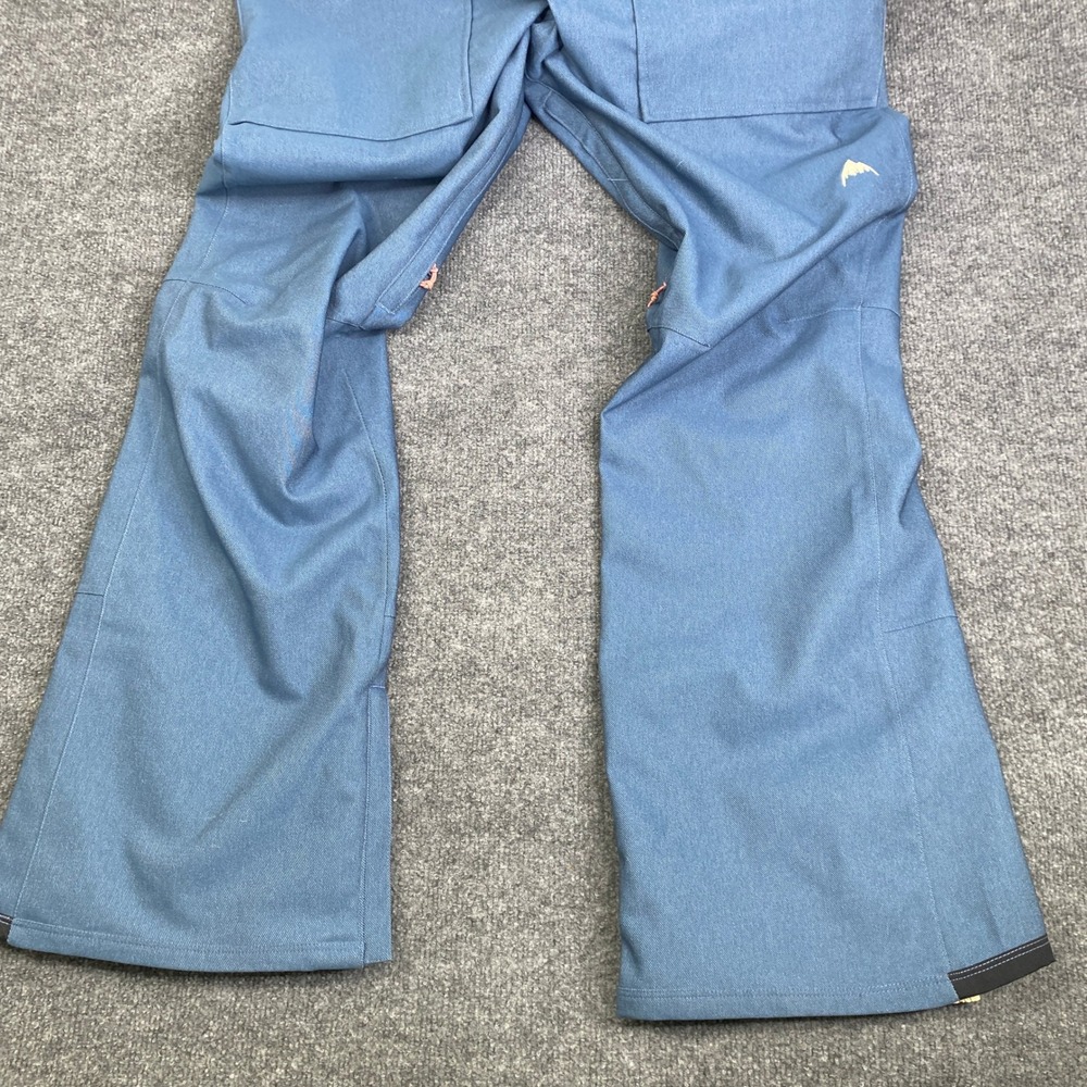 Burton Avalon Stretch Bib Snowboard Pants Womens XL Light Denim Blue 21446100400 - Picture 3 of 6